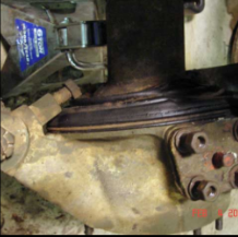 Halftrack leaf spring suspension detail