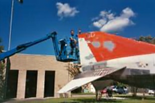 F4 Phantom restoration work on tail