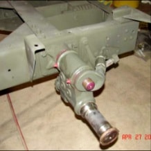 Halftrack track drive assembly showing shaft and housing detail